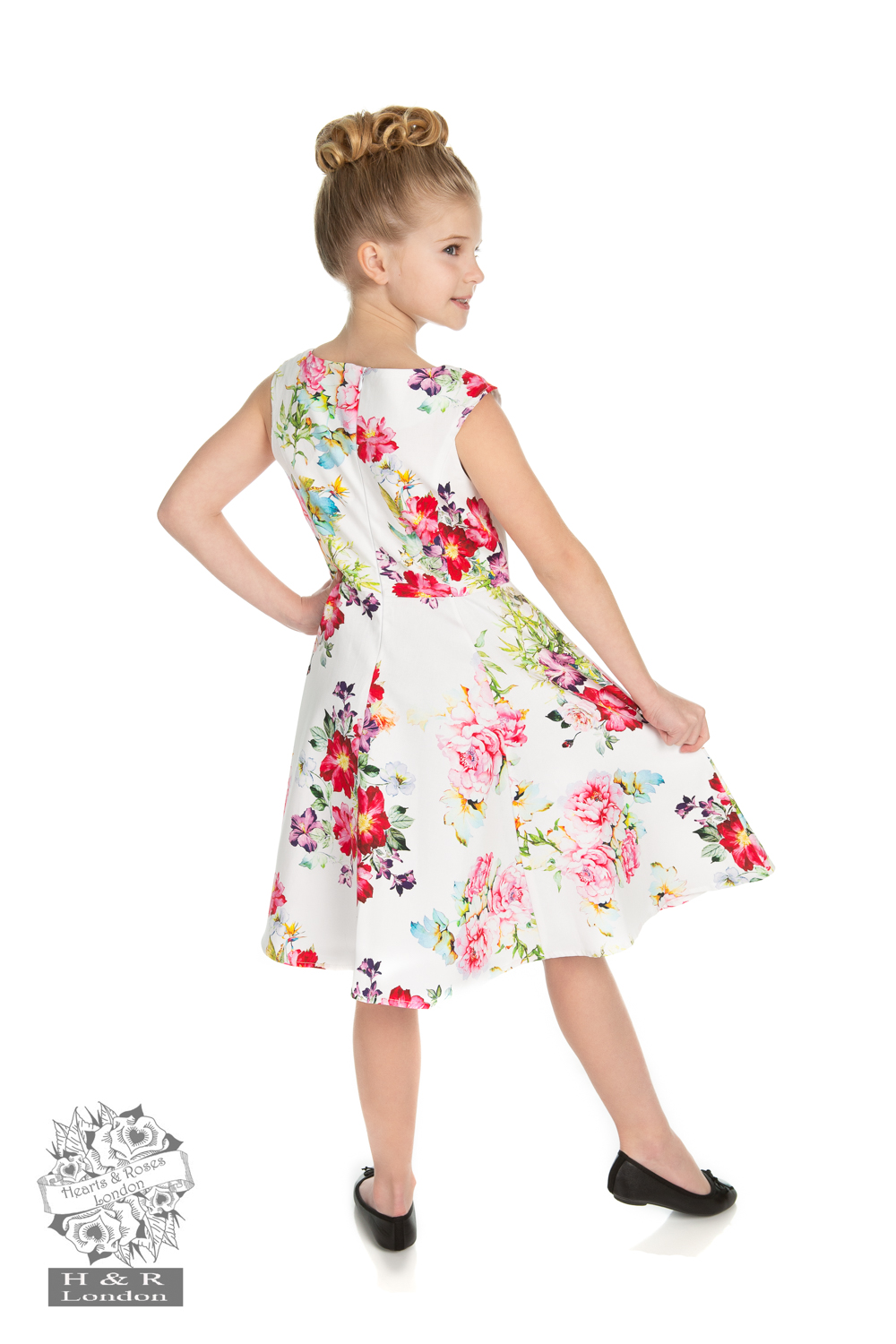 Girls Rose Paradise Swing Dress